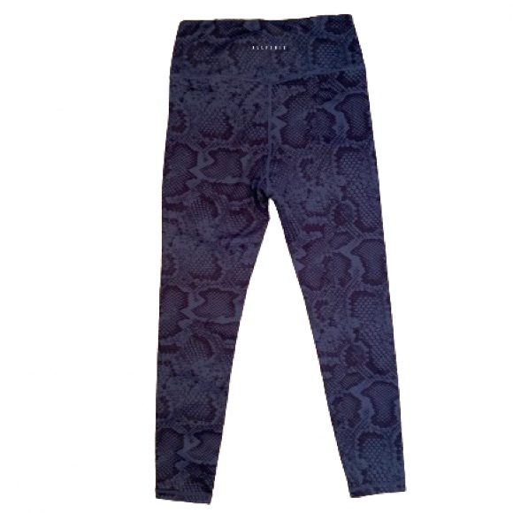 All Fenix Anthropologie 7/8 Navy Snake Leggings - M - Picture 7 of 9